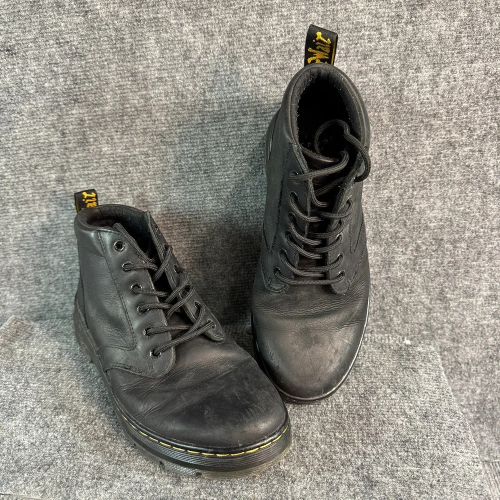 Dr. Martens Bonny Black Leather Chukka Boots 5-Eyelet Lace Up Utility Men 9